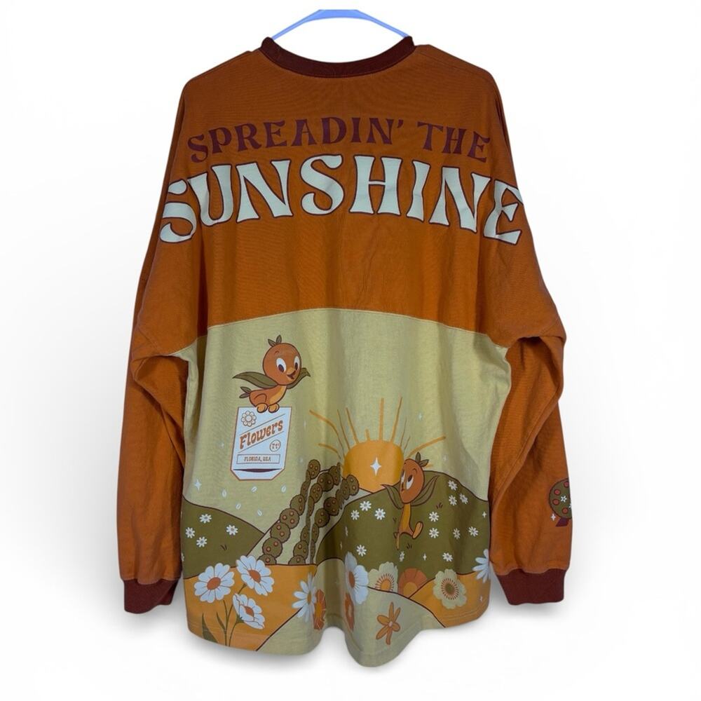 Disney Spirit Jersey Epcot Orange “Spreading the Sunshine” Size XL 0509